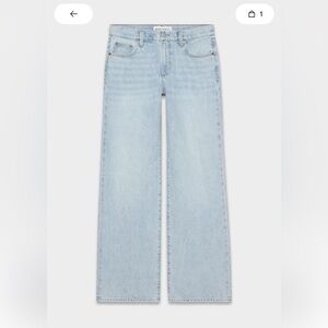 Denim Forum Pale Blue Wide Leg Jeans